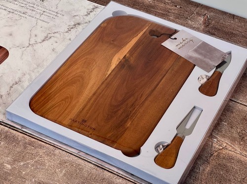 Dartington acacia cheese board - cheese,